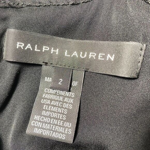 Ralph Lauren Adelle Black Lace & Crystal Embellished Collar Blouse - Picture 2 of 10